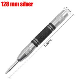 1pc Metal Drill Universal Automatic Center Punch Woodworking Adjustable Spring Hand Tool