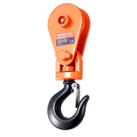 2 Ton Snatch Block with Swivel Hook 3" Sheave 3/8" Wire Rope Wrecker Rollback