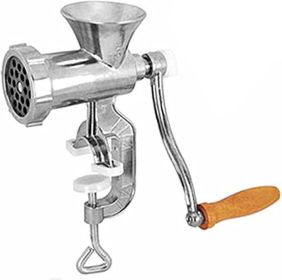 Manual Meat Grinder, Stainless Steel Hand Crank Meat Vegetable Grinding Machine, Heavy Duty Manual Meat Grinding Machine for Homemade Burger Patt